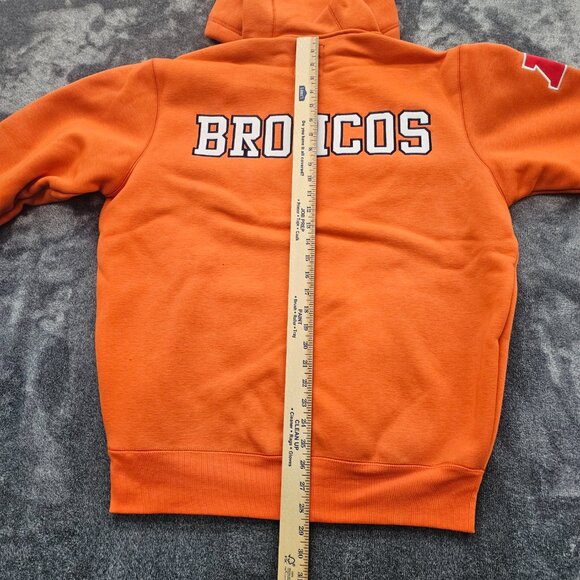 NFL Denver Broncos team apparel full zip hoody mens Large embordered spell out - Picture 12 of 12